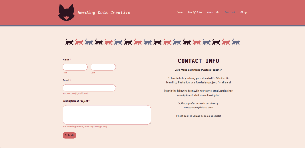 Herding Cats Contact Page